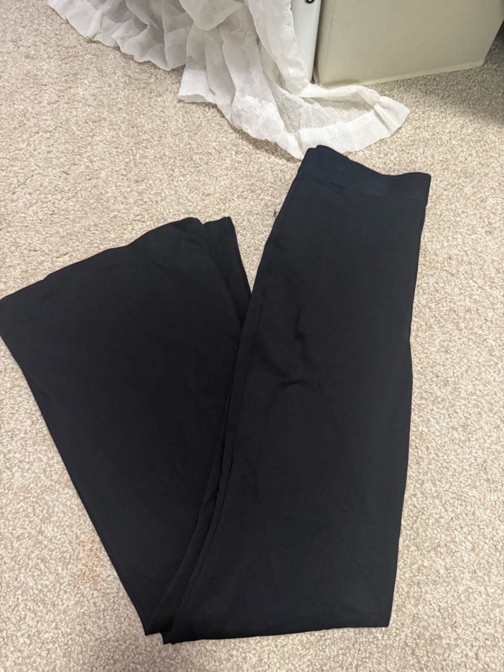 Express Black Wide-Leg Trousers